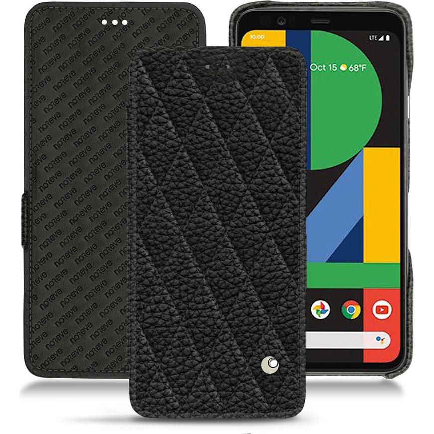 Thumbnail - Noreve Lederschutzhülle horizontal (Google Pixel 4 XL), Smartphone Hülle, Schwarz