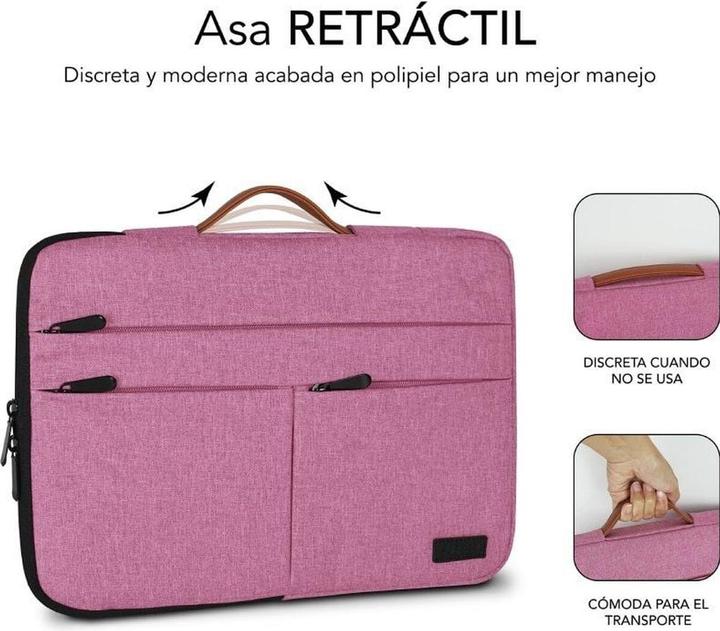 Immagine prodotto Subblim FUNDA PORTATIL AIR PADDING 360 SLEEVE 15,6" ROSA (15.60", Universale)