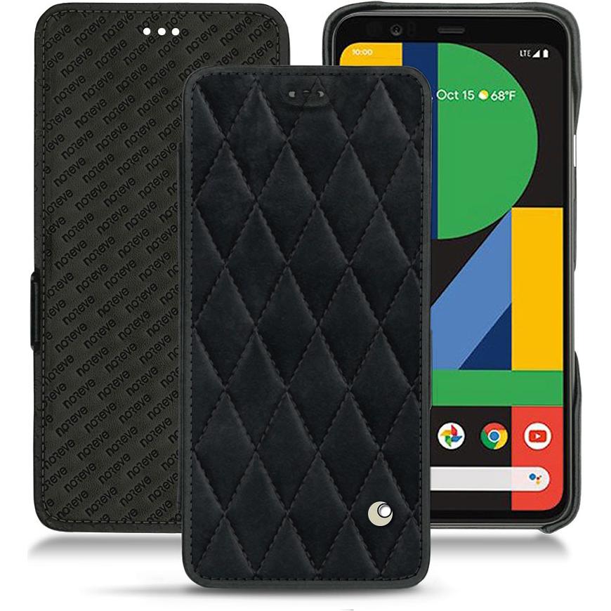 Noreve Lederschutzhülle horizontal (Google Pixel 4 XL), Smartphone Hülle, Schwarz
