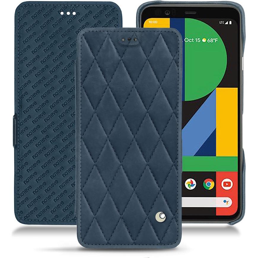 Noreve Lederschutzhülle horizontal (Google Pixel 4 XL), Smartphone Hülle, Blau