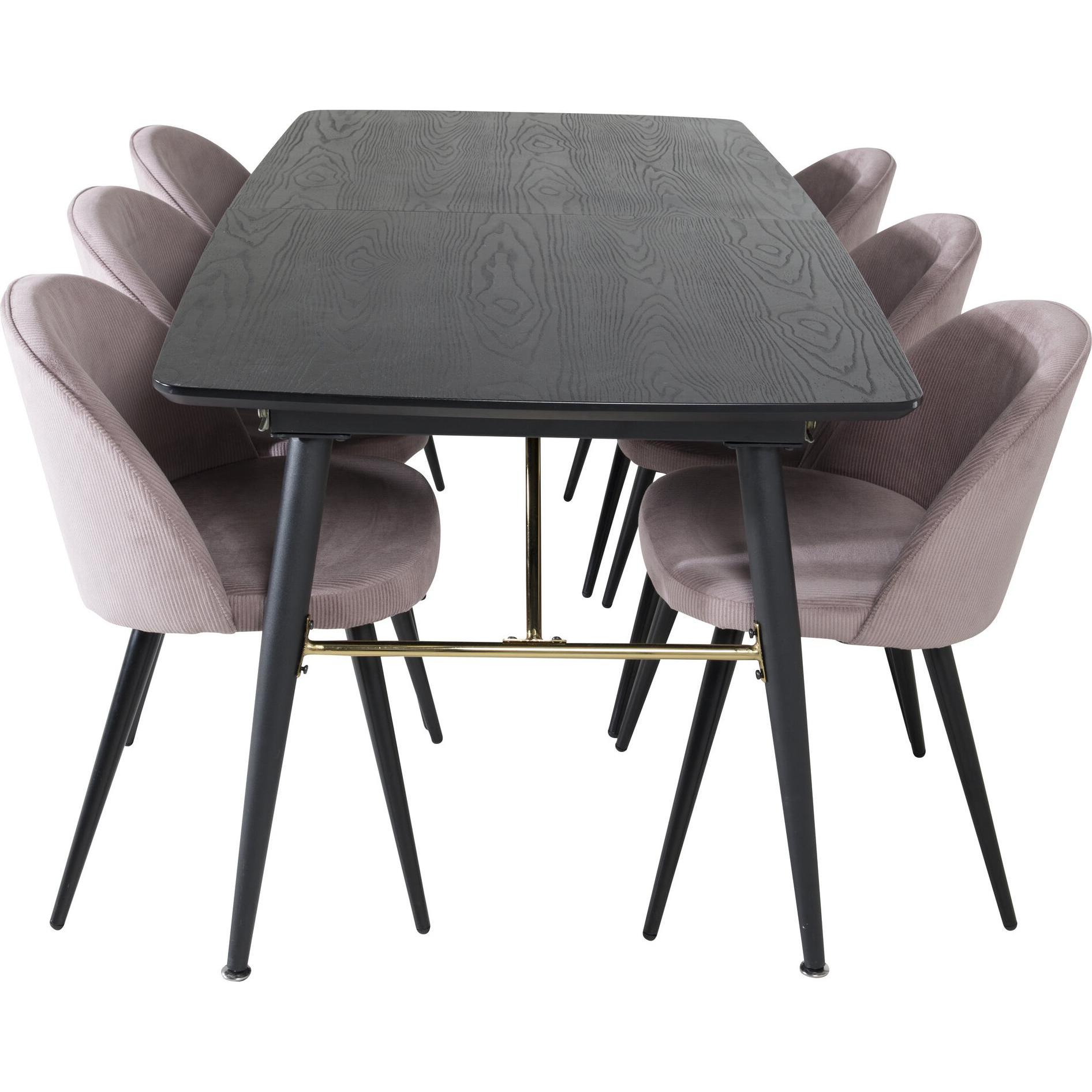 Thumbnail - Venture Home, Esstisch, Gold, Velvet