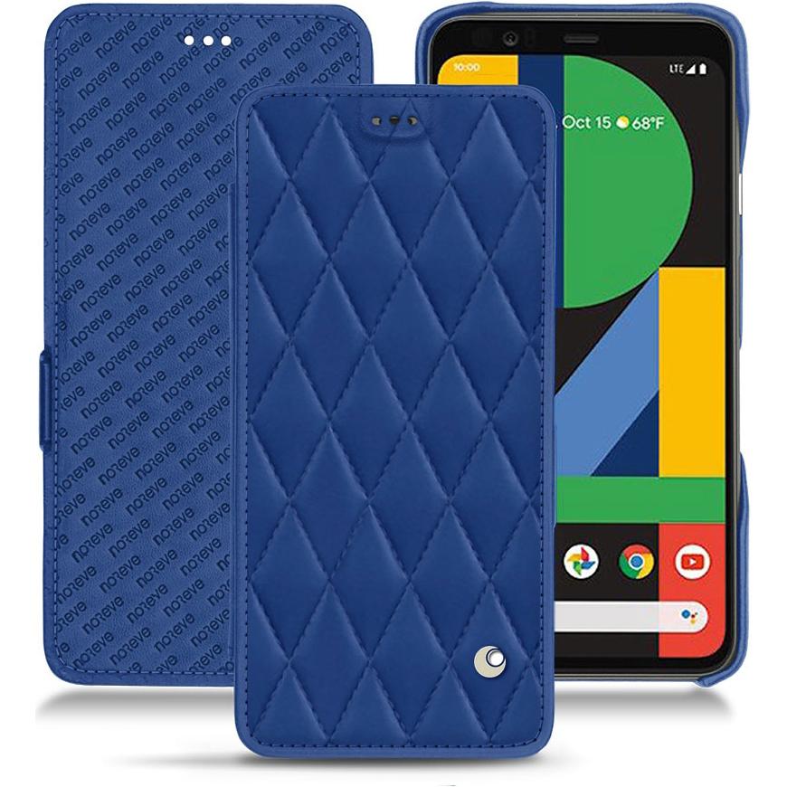 Noreve Lederschutzhülle horizontal (Google Pixel 4), Smartphone Hülle, Blau
