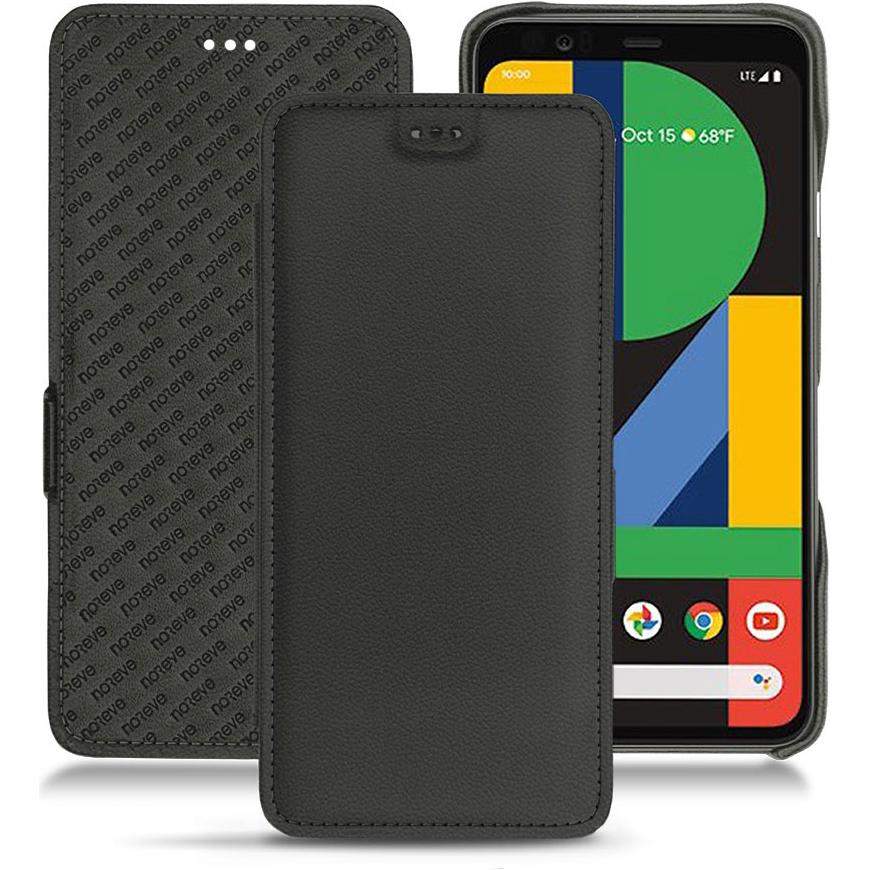 Noreve Lederschutzhülle horizontal (Google Pixel 4 XL), Smartphone Hülle, Schwarz