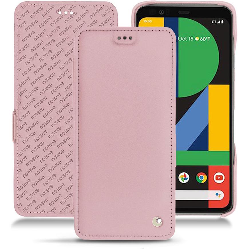 Noreve Lederschutzhülle horizontal (Google Pixel 4 XL), Smartphone Hülle, Rosa