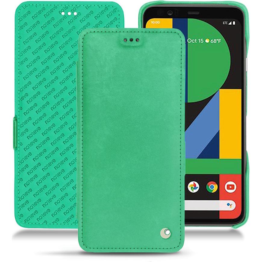 Noreve Lederschutzhülle horizontal (Google Pixel 4 XL), Smartphone Hülle, Grün