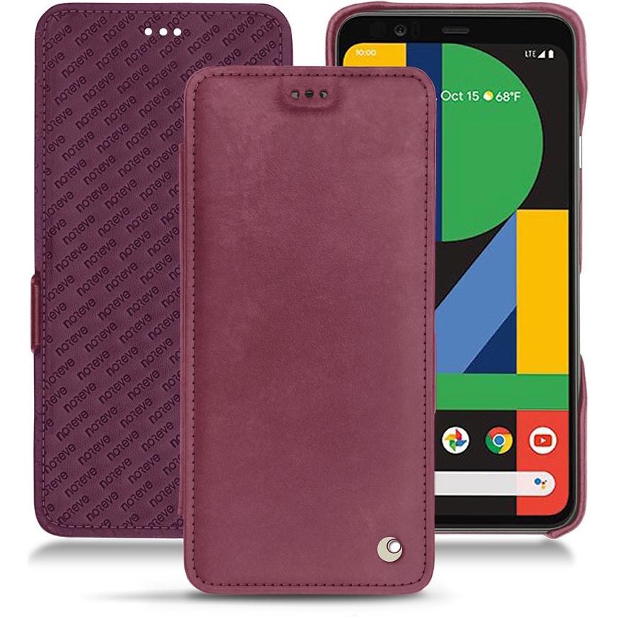 Noreve Lederschutzhülle horizontal (Google Pixel 4 XL), Smartphone Hülle, Violett