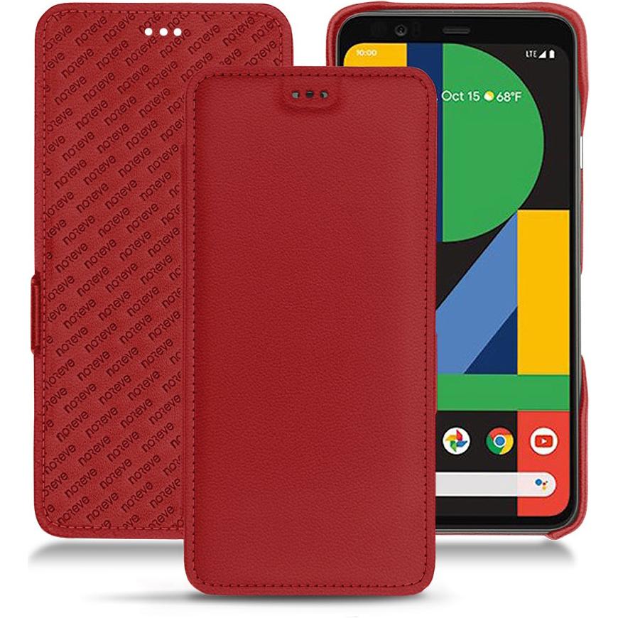 Noreve Lederschutzhülle horizontal (Google Pixel 4 XL), Smartphone Hülle, Rot