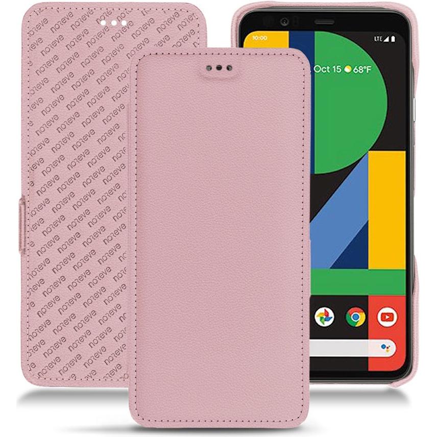 Noreve Lederschutzhülle horizontal (Google Pixel 4 XL), Smartphone Hülle, Rosa