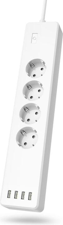 Produktbild Hama Smarte WLAN-Steckdosenleiste 4-fach, einzeln schaltbar, Überlastsch., 4xUSB (4 x, USB, 1.70 m)