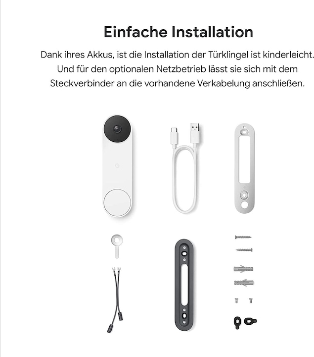 Image du produit Google Nest Doorbell (Bluetooth Faible consommation, Sans fil)