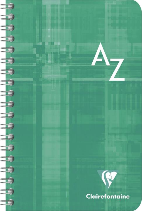 Actual product image Clairefontaine Spiral notebook with index A -Z (Special, Checked, Soft cover)