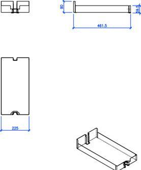 Produktbild Peka Metall Einhängetablar Liro (1 Stk.)