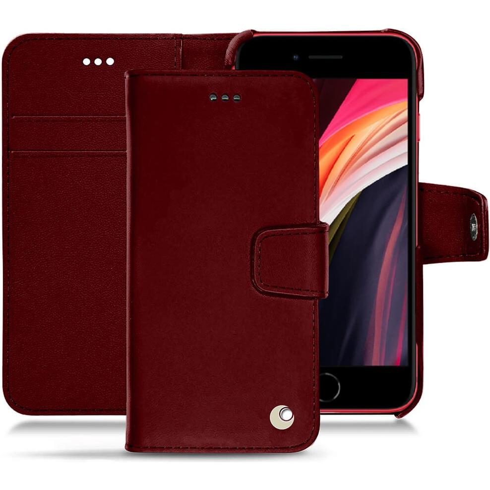 Thumbnail - Noreve Lederschutzhülle Wallet (Apple iPhone SE (2nd Gen), Apple iPhone SE (3rd Gen)), Smartphone Hülle, Rot