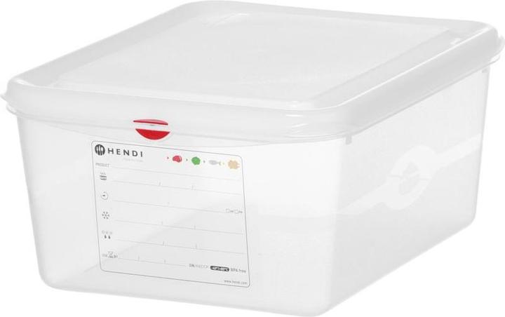 Hendi Behälter GN 1/2 Polypropylen,, GN 1/2, 10L, Transparent, 325x265x(H)150mm (GN 1/2, 10 l)