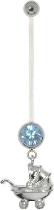 Immagine prodotto Bijouteria Piercing-gravidanza (Ottone con rivestimento in acciaio, Bioplastica, Acciaio chirurgico 316L, Vetro (di orologio))