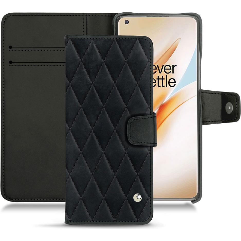 Thumbnail - Noreve Lederschutzhülle Wallet (OnePlus 8 Pro), Smartphone Hülle, Schwarz