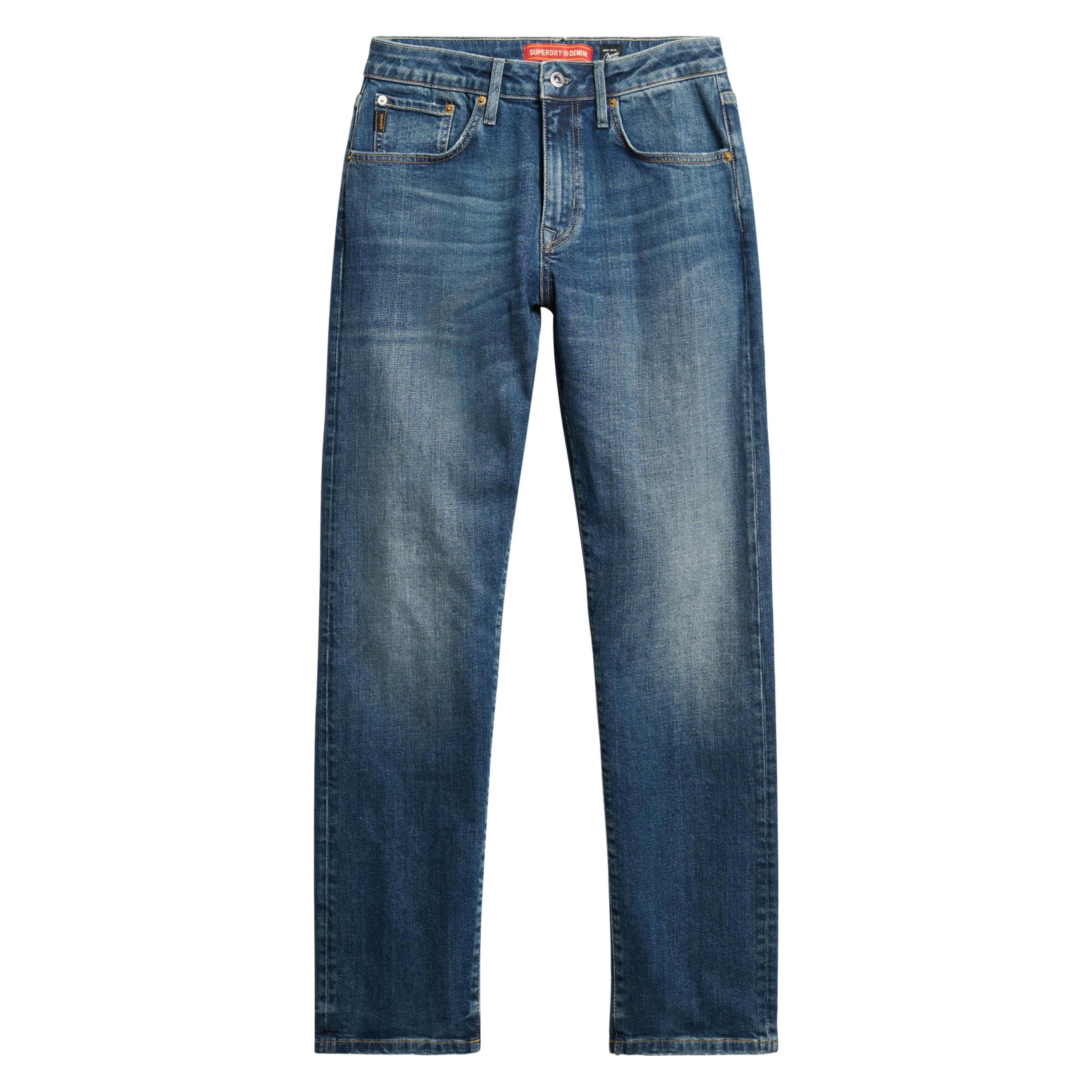 Superdry, Herren, Jeans, Schmal Geschnittene Jeans Aus Bio-Baumwolle, Blau, (W31/L32)