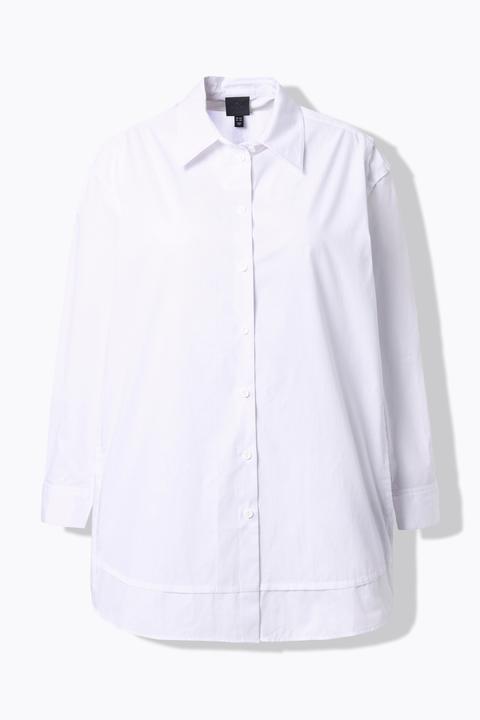 Produktbild Ulla Popken Hemdbluse, oversized, Linksnaht, Langarm (54)