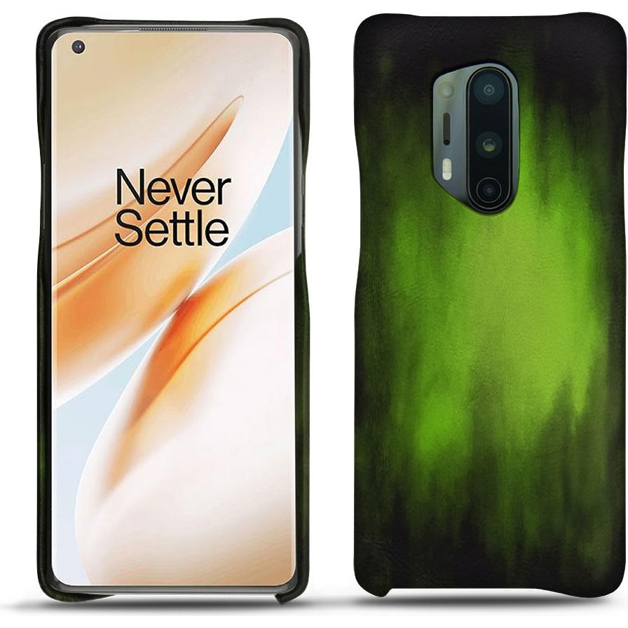 Noreve Lederschutzhülle (OnePlus 8 Pro), Smartphone Hülle, Grün