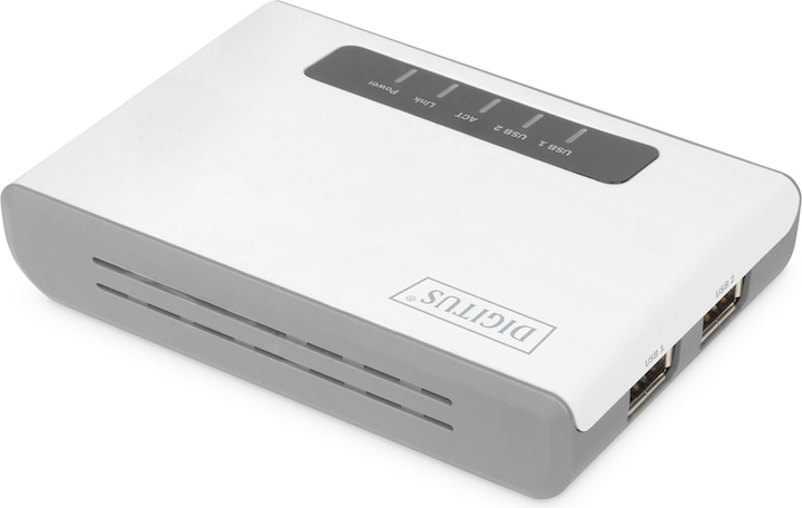 Image du produit Digitus DITGITUS 2 ports USB2.0 sans fil Multif. Netw.Server