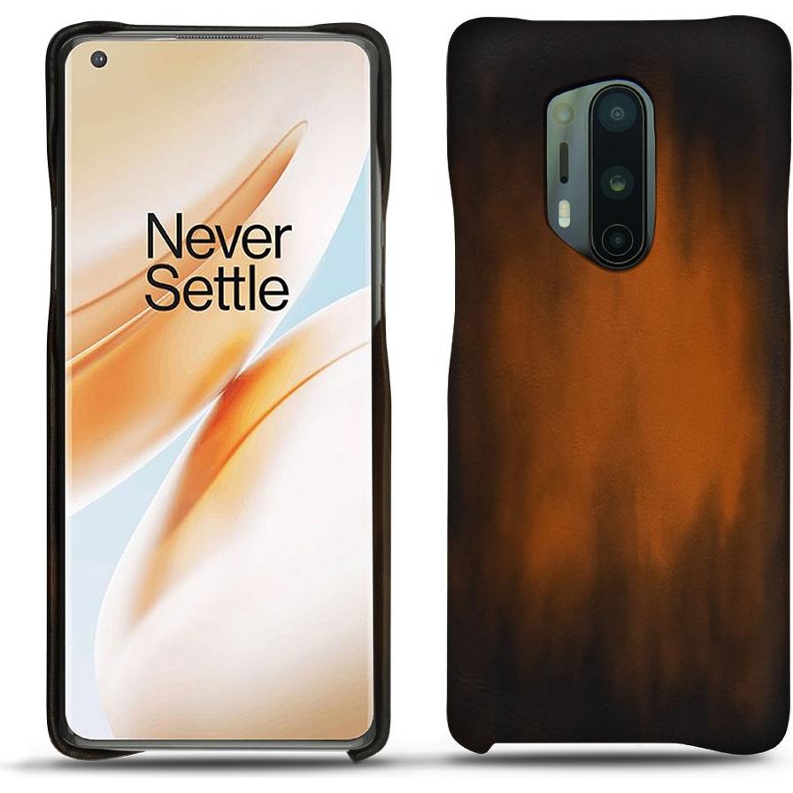 Thumbnail - Noreve Lederschutzhülle (OnePlus 8 Pro), Smartphone Hülle, Braun