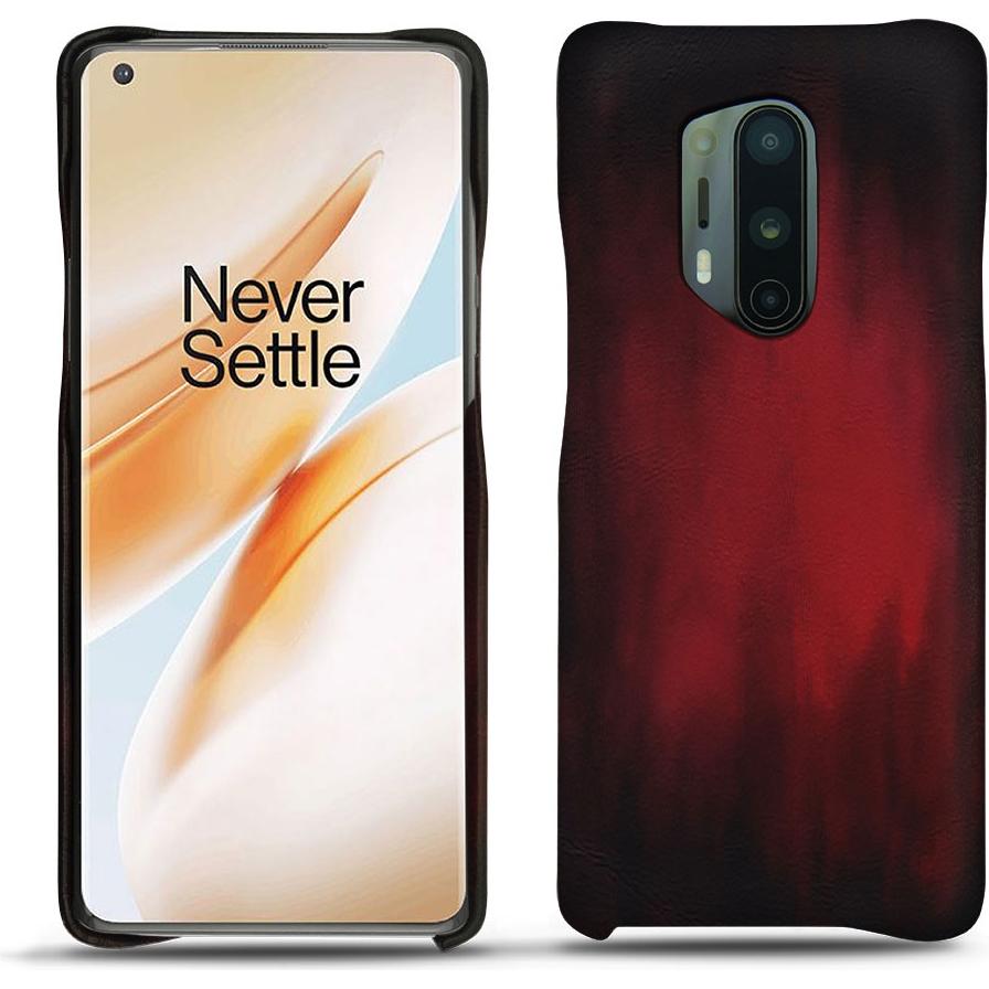 Noreve Lederschutzhülle (OnePlus 8 Pro), Smartphone Hülle, Rot