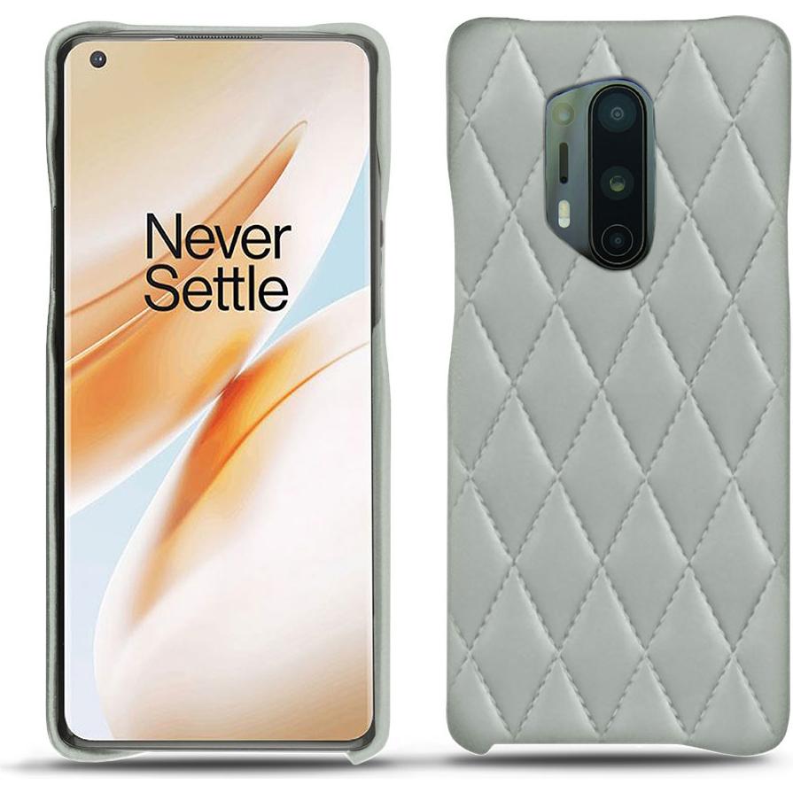 Noreve Lederschutzhülle (OnePlus 8 Pro), Smartphone Hülle, Grau