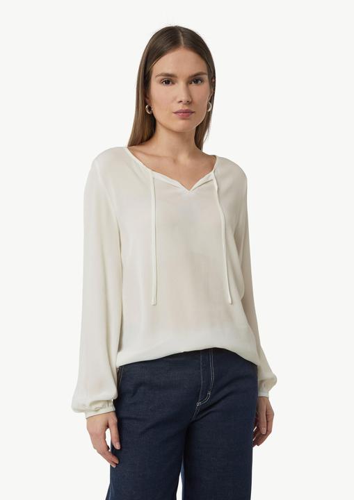 Immagine prodotto Comma Bluse Viskose-Bluse mit Bindedetail am Ausschnitt (38)