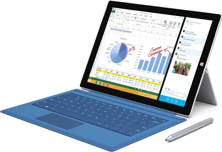 Produktbild Microsoft Surface Pro 3, 512GB SSD (12", Intel Core i7-4650U, 8 GB, 512 GB)