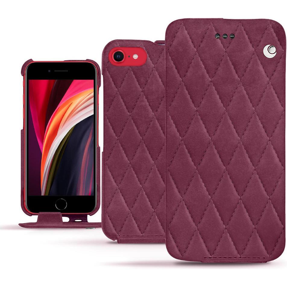 Thumbnail - Noreve Lederschutzhülle vertikal (Apple iPhone SE (2nd Gen), Apple iPhone SE (3rd Gen)), Smartphone Hülle, Violett