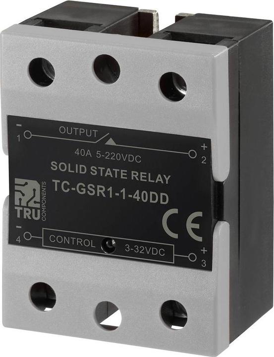 Actual product image Tru Components Solid state relay TC-GSSR-1-40DD 40 A Switching voltage max. 32 V/DC