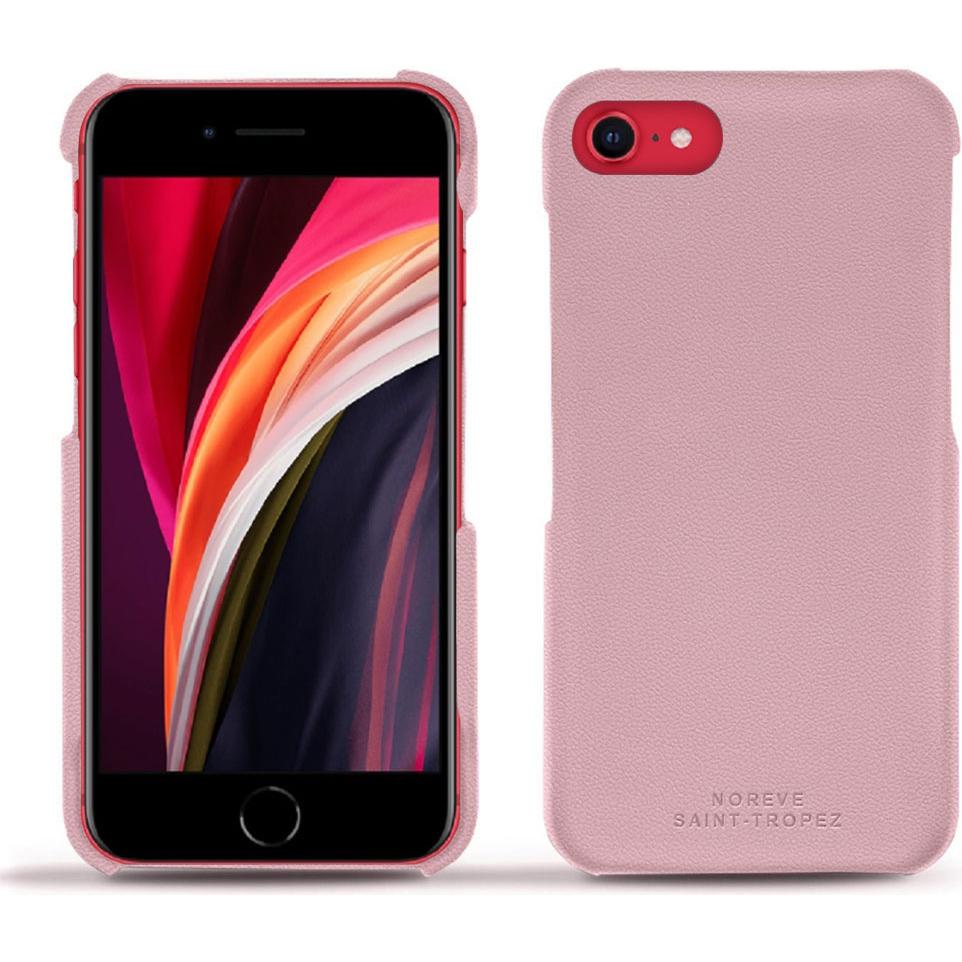 Noreve Lederschutzhülle (Apple iPhone SE (3rd Gen), Apple iPhone SE (2nd Gen)), Smartphone Hülle, Rosa