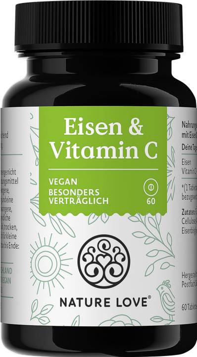 Produktbild Nature Love Eisen & Vitamin C (60 Stück, 45 g)