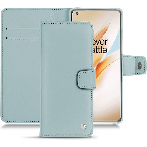 Noreve Lederschutzhülle Wallet (OnePlus 8 Pro), Smartphone Hülle, Blau