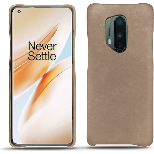 Noreve Lederschutzhülle (OnePlus 8 Pro), Smartphone Hülle, Beige