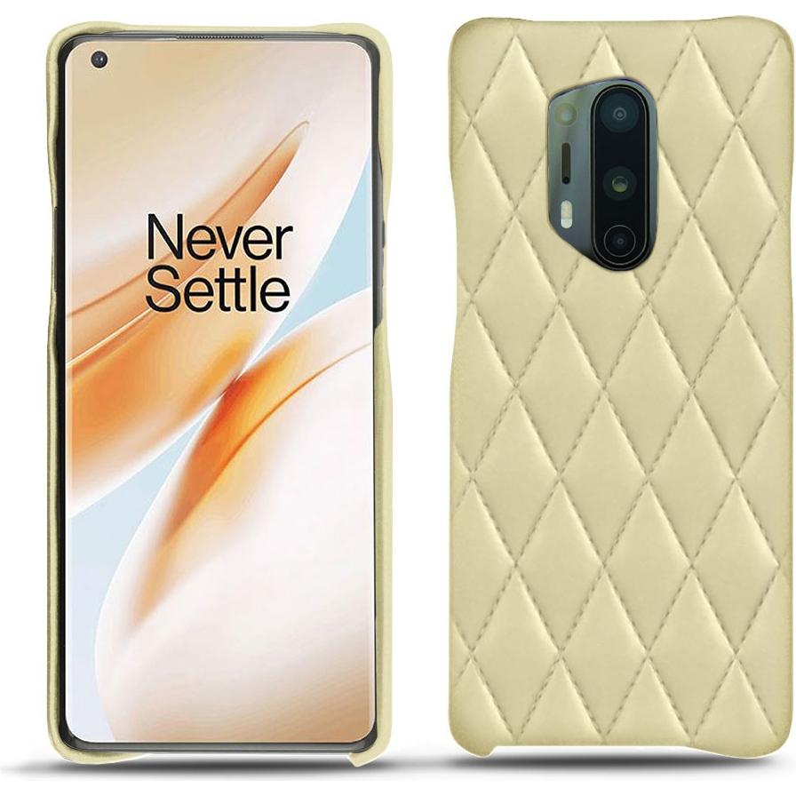 Noreve Lederschutzhülle (OnePlus 8 Pro), Smartphone Hülle, Beige