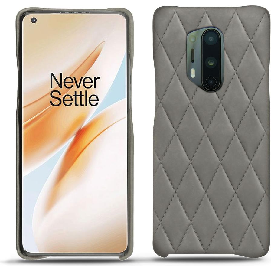 Noreve Lederschutzhülle (OnePlus 8 Pro), Smartphone Hülle, Grau