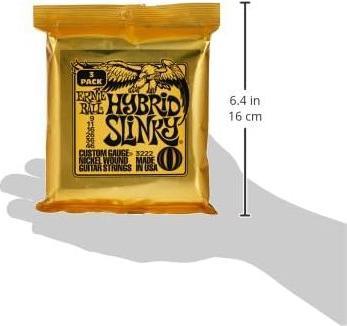 Actual product image Ernie Ball Set of strings, Slinky Nickel 3-pack, Hybrid 09-46 (6x, Electric guitar, 0.05")