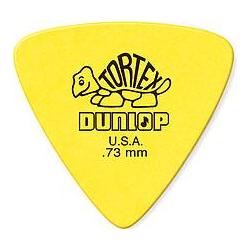 Dunlop Plectren Tortex Tri 073 Gelb (6) (6 x, 0.73 mm), Plektrum, Gelb