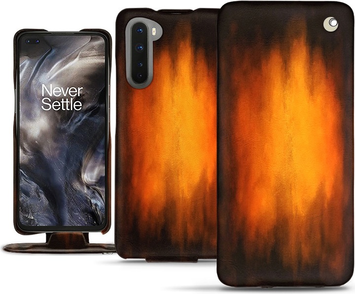 Actual product image Noreve Leather cover vertical (OnePlus North)