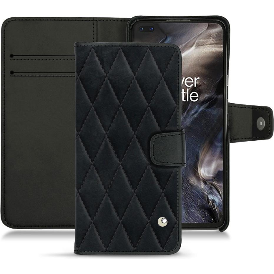 Noreve Lederschutzhülle Wallet (OnePlus Nord), Smartphone Hülle, Schwarz