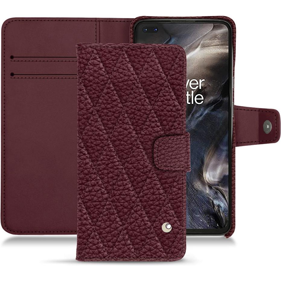 Noreve Lederschutzhülle Wallet (OnePlus Nord), Smartphone Hülle, Violett