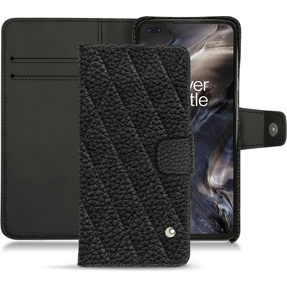 Noreve Lederschutzhülle Wallet (OnePlus Nord), Smartphone Hülle, Schwarz