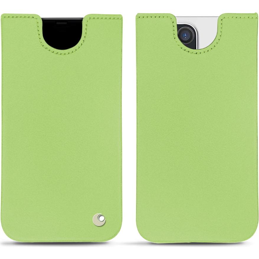 Noreve Lederschutzhülle (Apple iPhone 12 Pro Max), Smartphone Hülle, Grün