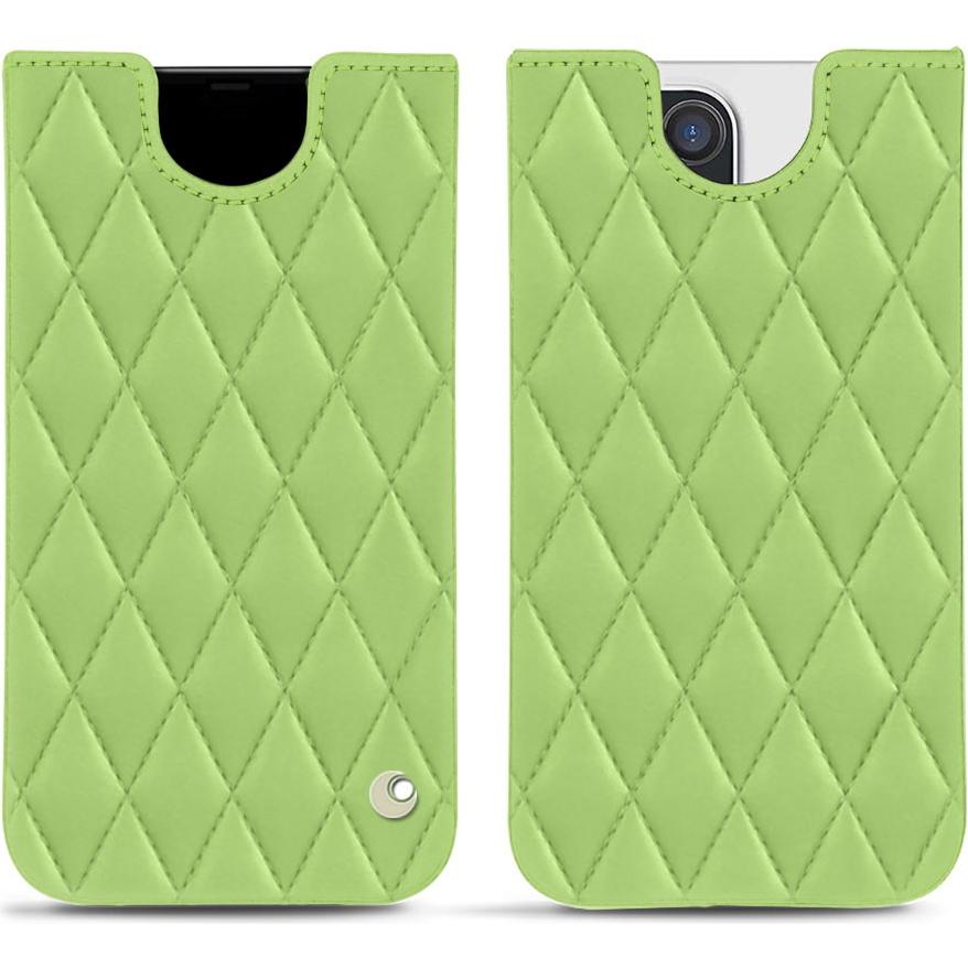 Noreve Lederschutzhülle (Apple iPhone 12 Pro Max), Smartphone Hülle, Grün