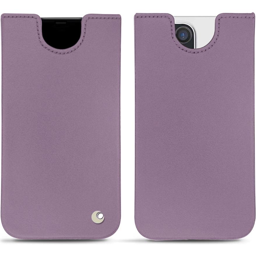 Noreve Lederschutzhülle (Apple iPhone 12 Pro Max), Smartphone Hülle, Violett