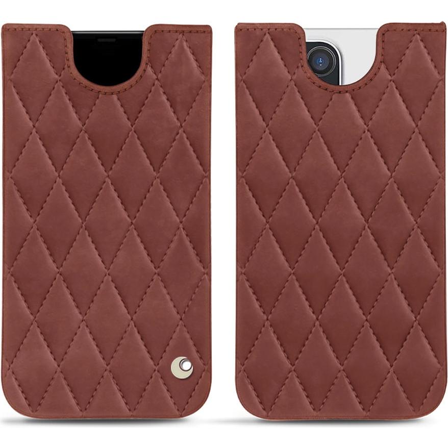 Noreve Lederschutzhülle (Apple iPhone 12 Pro Max), Smartphone Hülle, Rot