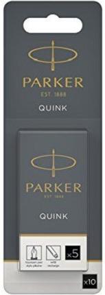 Immagine prodotto Parker Cartuccia d'inchiostro QUINK (10 pz., Nero)