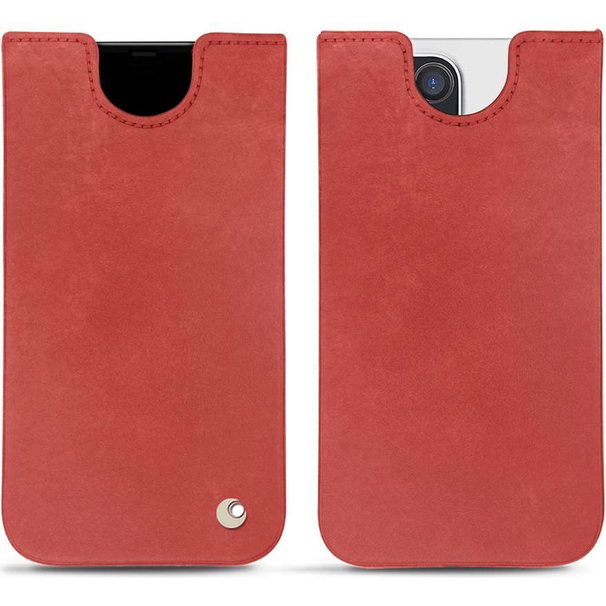 Noreve Lederschutzhülle (Apple iPhone 12 Pro Max), Smartphone Hülle, Rot