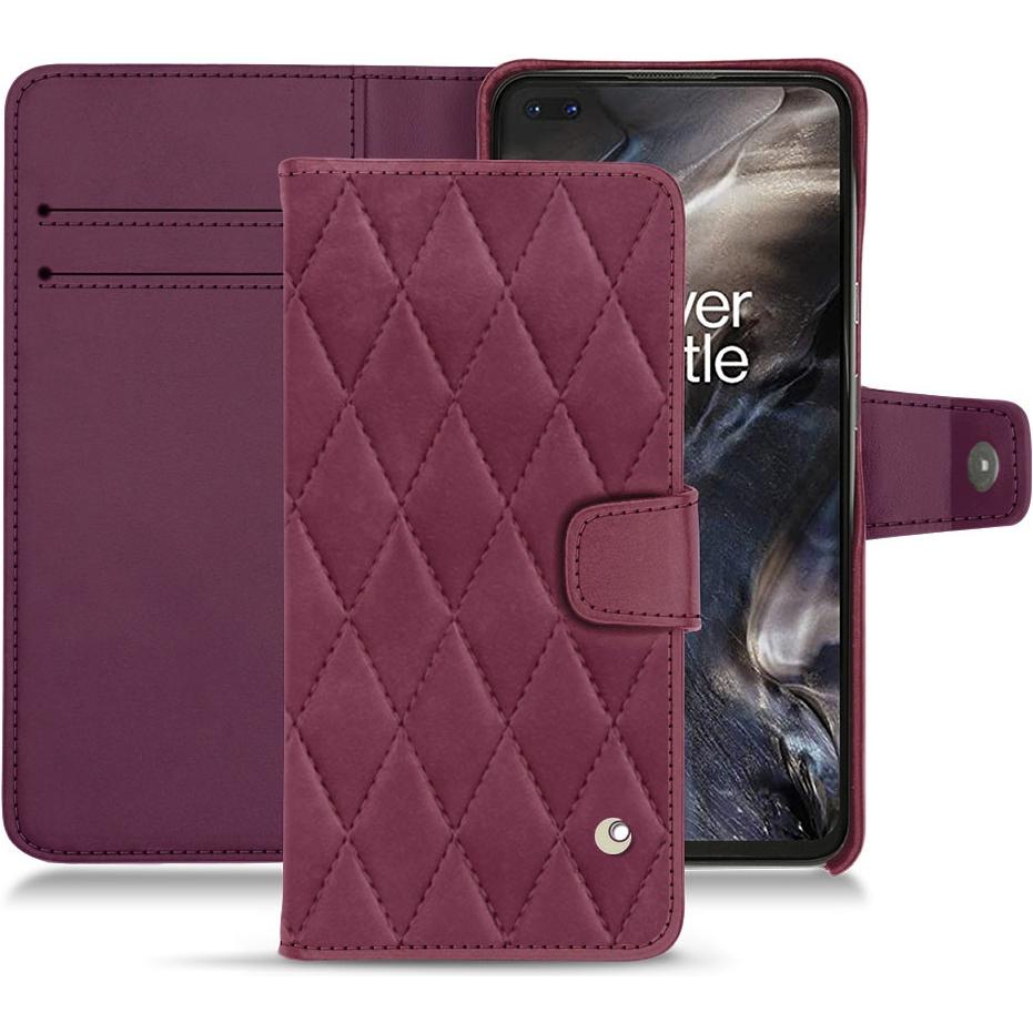 Thumbnail - Noreve Lederschutzhülle Wallet (OnePlus Nord), Smartphone Hülle, Violett